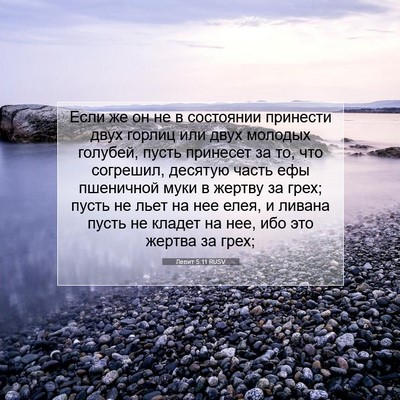 Picture 07 - Левит 5:11 RUSV - Если же он не в состоянии - Bible Verse Picture