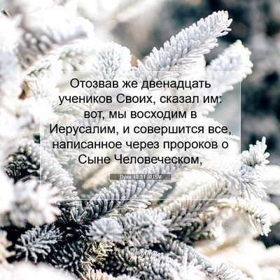 Picture 07 - Луки 18:31 RUSV - Отозвав же двенадцать - Bible Verse Picture