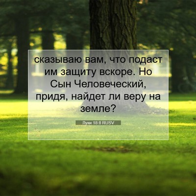 Picture 07 - Луки 18:8 RUSV - сказываю вам, что подаст им - Bible Verse Picture