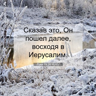 Picture 07 - Луки 19:28 RUSV - Сказав это, Он пошел далее, - Bible Verse Picture