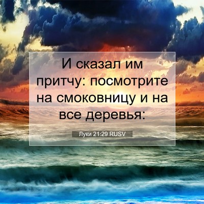Picture 07 - Луки 21:29 RUSV - И сказал им притчу: - Bible Verse Picture