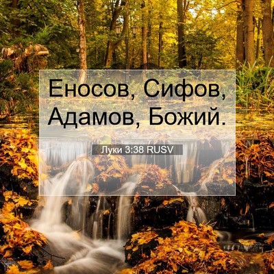 Picture 07 - Луки 3:38 RUSV - Еносов, Сифов, Адамов, - Bible Verse Picture