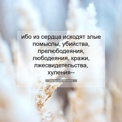 Picture 07 - Матфея 15:19 RUSV - ибо из сердца исходят злые - Bible Verse Picture
