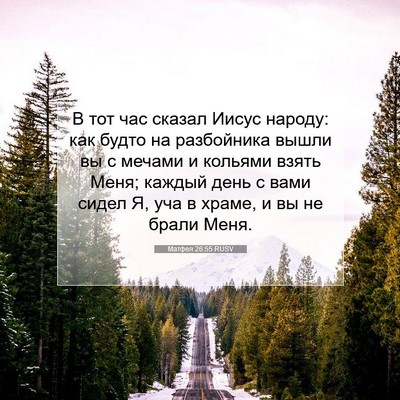 Picture 07 - Матфея 26:55 RUSV - В тот час сказал Иисус - Bible Verse Picture