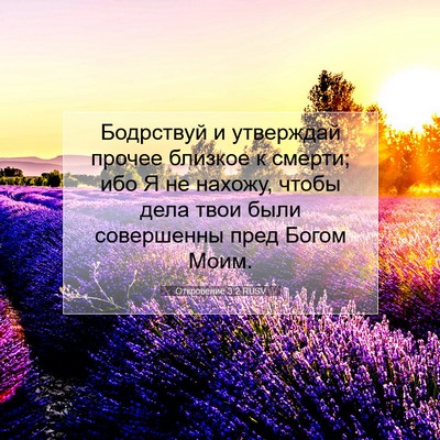 Picture 07 - Откровение 3:2 RUSV - Бодрствуй и утверждай - Bible Verse Picture