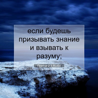 Picture 07 - Притчи 2:3 RUSV - если будешь призывать - Bible Verse Picture