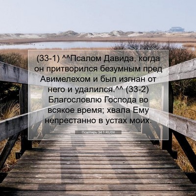 Picture 07 - Псалтирь 34:1 RUSV - (33-1) ^^Псалом Давида, когда - Bible Verse Picture