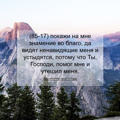 Picture 07 - Псалтирь 86:17 RUSV - (85-17) покажи на мне знамение - Bible Verse Picture