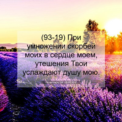 Picture 07 - Псалтирь 94:19 RUSV - (93-19) При умножении скорбей - Bible Verse Picture