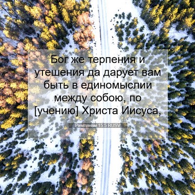 Picture 07 - Римлянам 15:5 RUSV - Бог же терпения и утешения - Bible Verse Picture