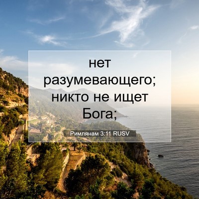 Picture 07 - Римлянам 3:11 RUSV - нет разумевающего; никто - Bible Verse Picture