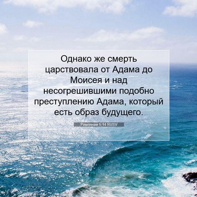 Picture 07 - Римлянам 5:14 RUSV - Однако же смерть - Bible Verse Picture