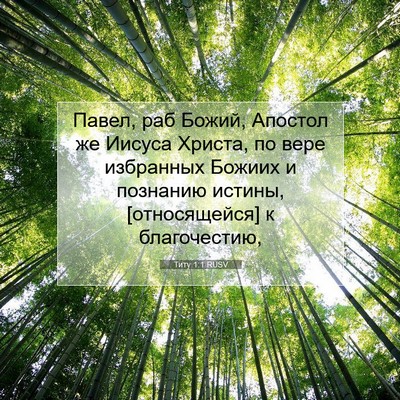 Picture 07 - Титу 1:1 RUSV - Павел, раб Божий, Апостол - Bible Verse Picture