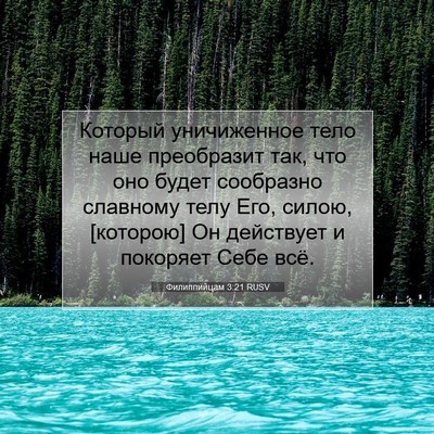 Picture 07 - Филиппийцам 3:21 RUSV - Который уничиженное тело - Bible Verse Picture