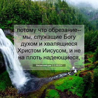 Picture 07 - Филиппийцам 3:3 RUSV - потому что обрезание--мы, - Bible Verse Picture