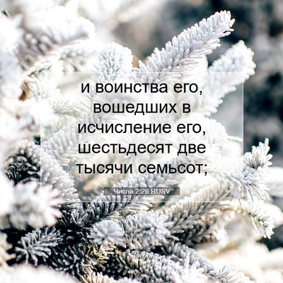 Picture 07 - Числа 2:26 RUSV - и воинства его, вошедших в - Bible Verse Picture