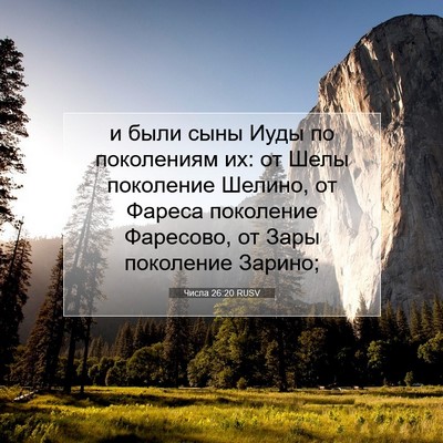 Picture 07 - Числа 26:20 RUSV - и были сыны Иуды по - Bible Verse Picture