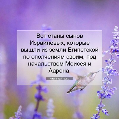 Picture 07 - Числа 33:1 RUSV - Вот станы сынов - Bible Verse Picture