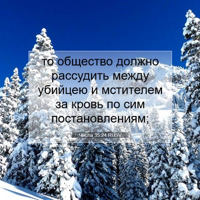 Picture 07 - Числа 35:24 RUSV - то общество должно - Bible Verse Picture