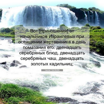 Picture 07 - Числа 7:84 RUSV - Вот [приношения] от - Bible Verse Picture