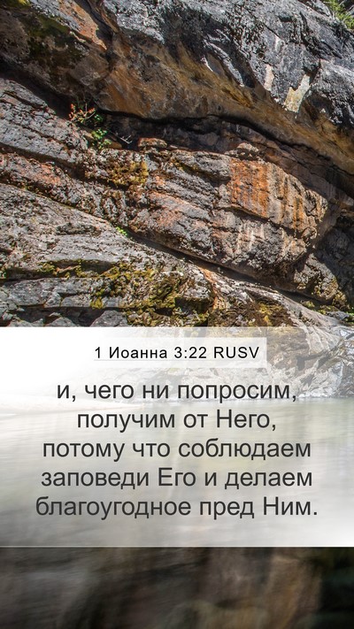 1 Иоанна 3:22 RUSV Bible Verse Image