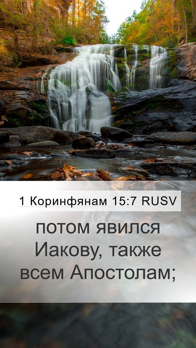 1 Коринфянам 15:7 RUSV Bible Verse Image