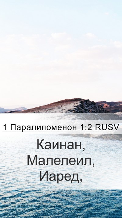 1 Паралипоменон 1:2 RUSV Bible Verse Image