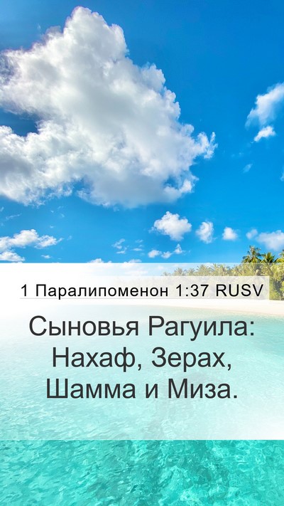 1 Паралипоменон 1:37 RUSV Bible Verse Image