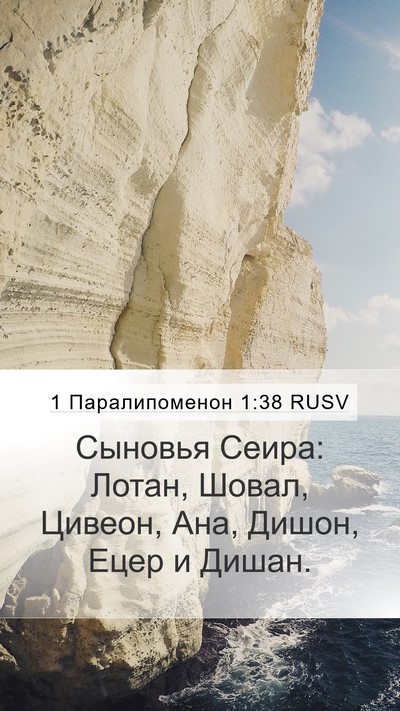 1 Паралипоменон 1:38 RUSV Bible Verse Image
