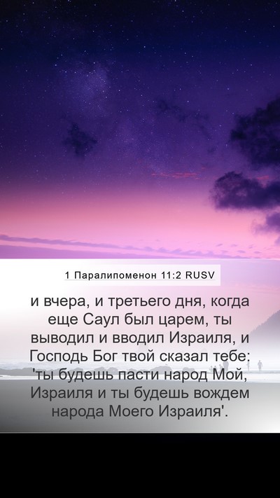 1 Паралипоменон 11:2 RUSV Bible Verse Image