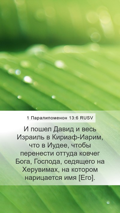 1 Паралипоменон 13:6 RUSV Bible Verse Image