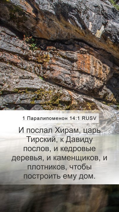 1 Паралипоменон 14:1 RUSV Bible Verse Image