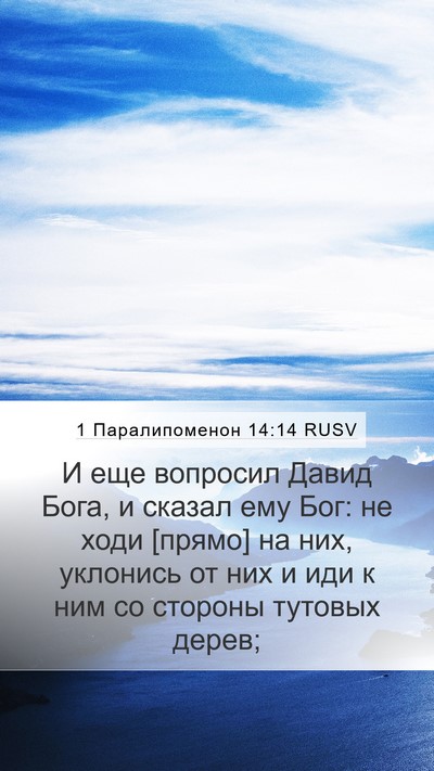 1 Паралипоменон 14:14 RUSV Bible Verse Image