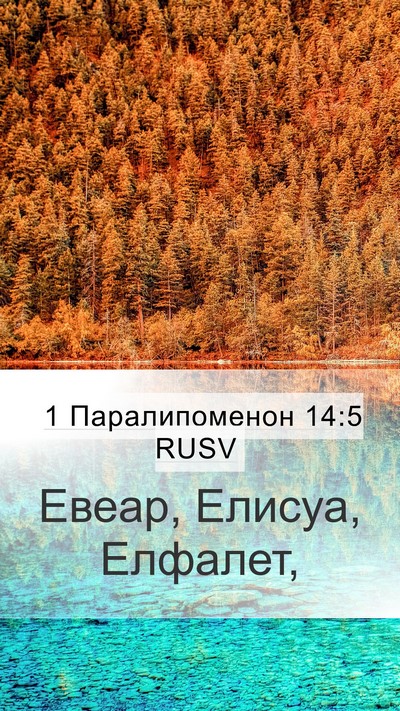 1 Паралипоменон 14:5 RUSV Bible Verse Image