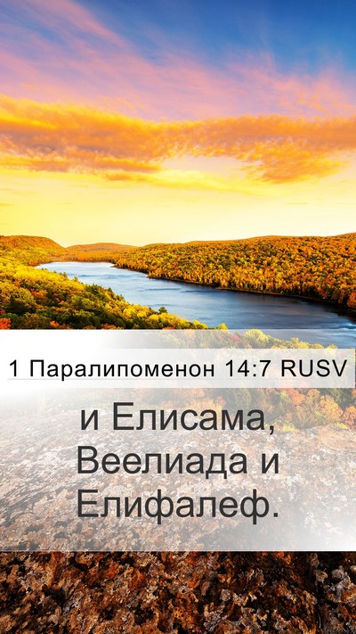 1 Паралипоменон 14:7 RUSV Bible Verse Image