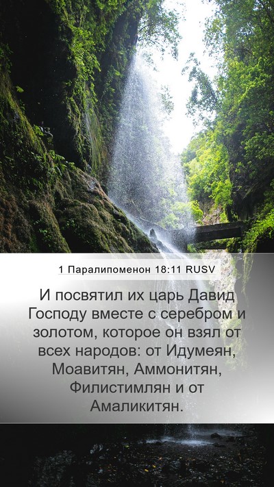 1 Паралипоменон 18:11 RUSV Bible Verse Image