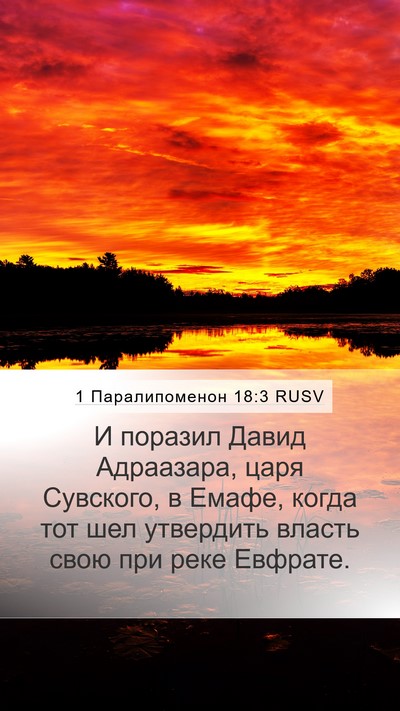 1 Паралипоменон 18:3 RUSV Bible Verse Image