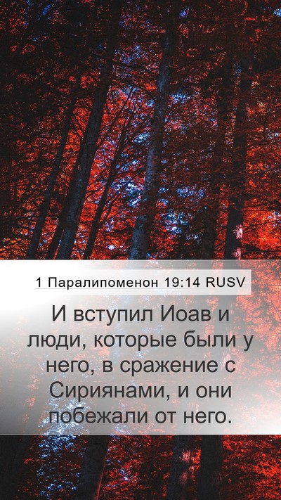 1 Паралипоменон 19:14 RUSV Bible Verse Image