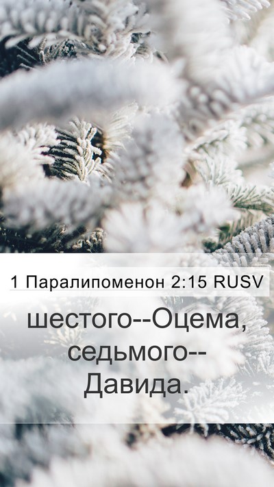 1 Паралипоменон 2:15 RUSV Mobile Phone Wallpaper - шестого--Оцема, - Mobile Bible Verse Wallpaper
