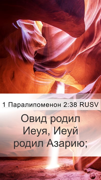 1 Паралипоменон 2:38 RUSV Mobile Phone Wallpaper - Овид родил Иеуя, Иеуй родил - Mobile Bible Verse Wallpaper