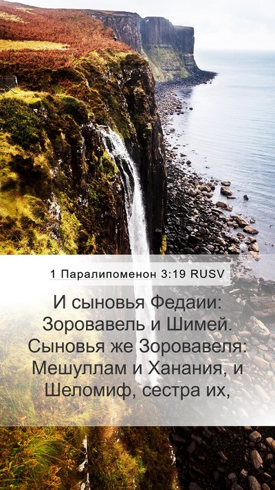 1 Паралипоменон 3:19 RUSV Bible Verse Image