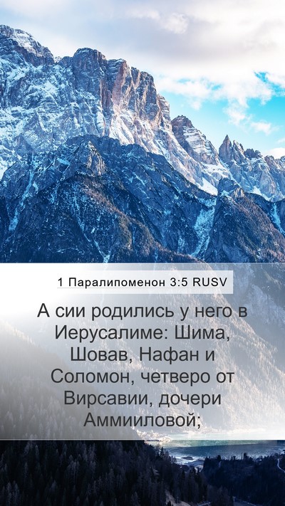 1 Паралипоменон 3:5 RUSV Bible Verse Image