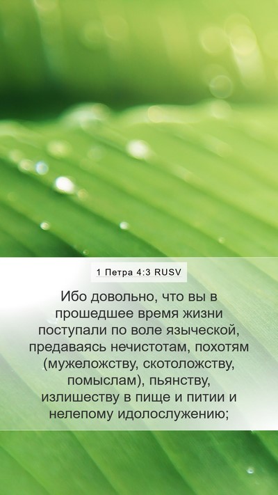 1 Петра 4:3 RUSV Bible Verse Image