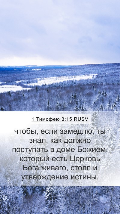 1 Тимофею 3:15 RUSV Bible Verse Image