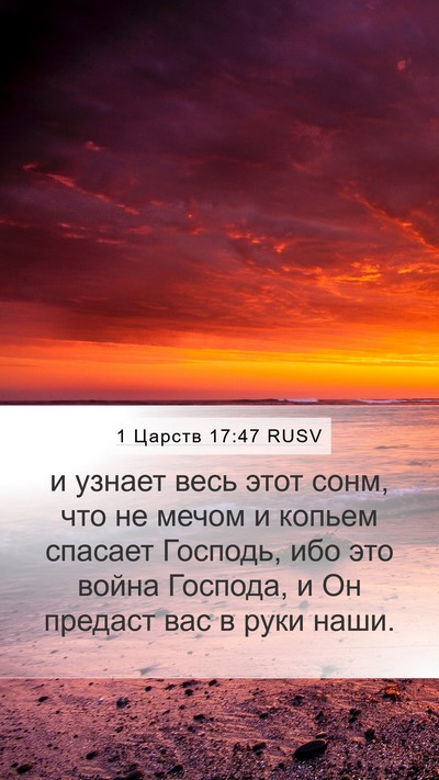 1 Царств 17:47 RUSV Mobile Phone Wallpaper - и узнает весь этот сонм, - Mobile Bible Verse Wallpaper