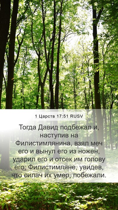 1 Царств 17:51 RUSV Bible Verse Image