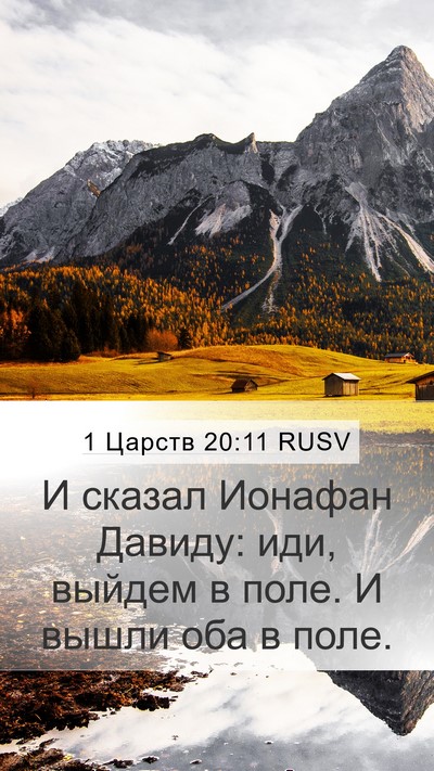 1 Царств 20:11 RUSV Mobile Phone Wallpaper - И сказал Ионафан Давиду: - Mobile Bible Verse Wallpaper