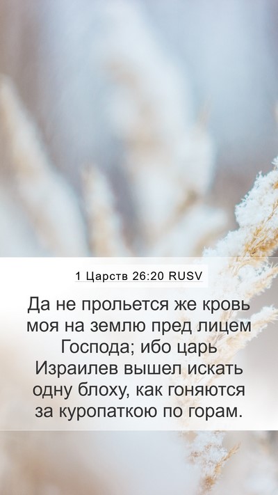 1 Царств 26:20 RUSV Bible Verse Image