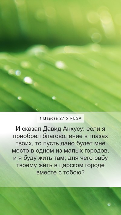 1 Царств 27:5 RUSV Mobile Phone Wallpaper - И сказал Давид Анхусу: если - Mobile Bible Verse Wallpaper