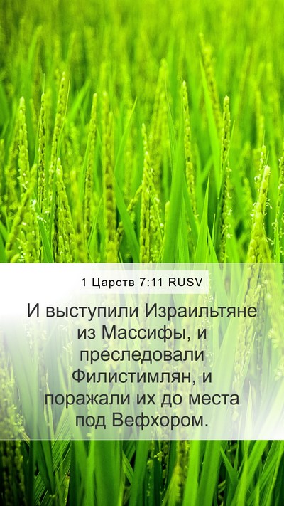 1 Царств 7:11 RUSV Mobile Phone Wallpaper - И выступили Израильтяне из - Mobile Bible Verse Wallpaper